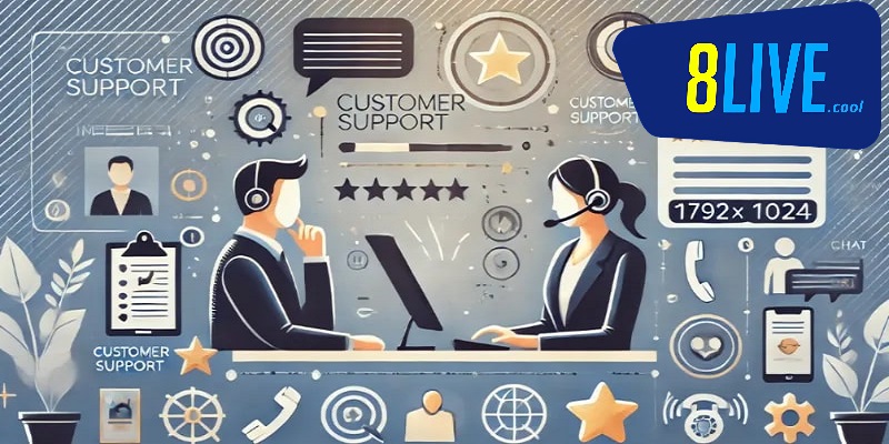 Dịch vụ chăm sóc khách hàng của 8live tuyệt vời 